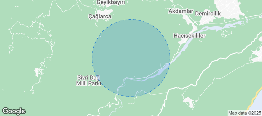 Map of Airbnb listings in Konyaaltı