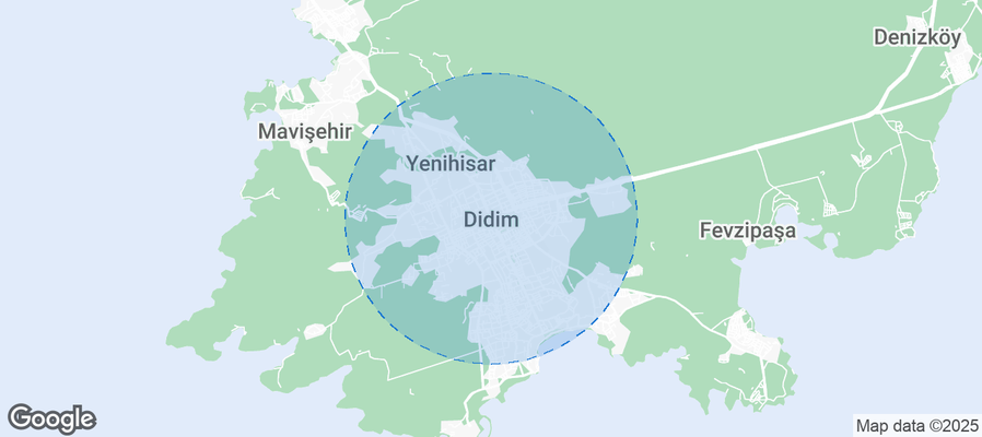 Map of Airbnb listings in Didim