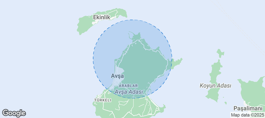 Map of Airbnb listings in Deniz