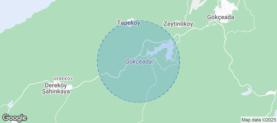 Map of Airbnb listings in İmbros