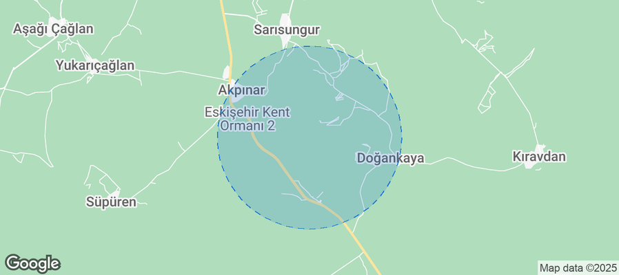 Map of Airbnb listings in Odunpazarı