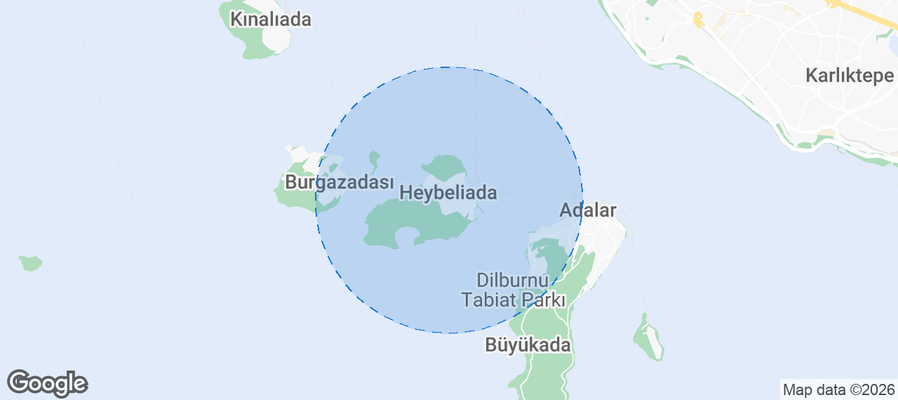 Adalar Airbnb map