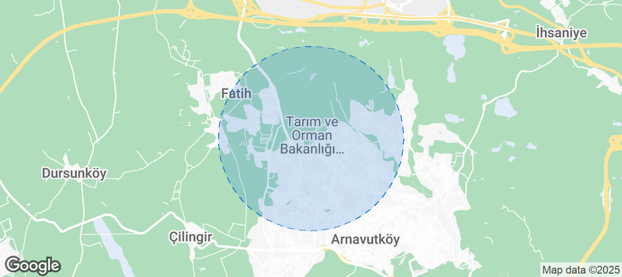Map of Airbnb listings in Arnavutköy