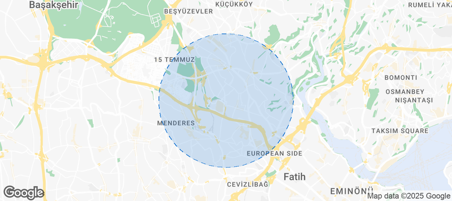 Bayrampaşa Airbnb map