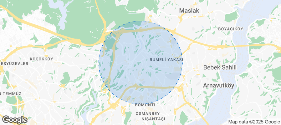 Map of Airbnb listings in Kâğıthane