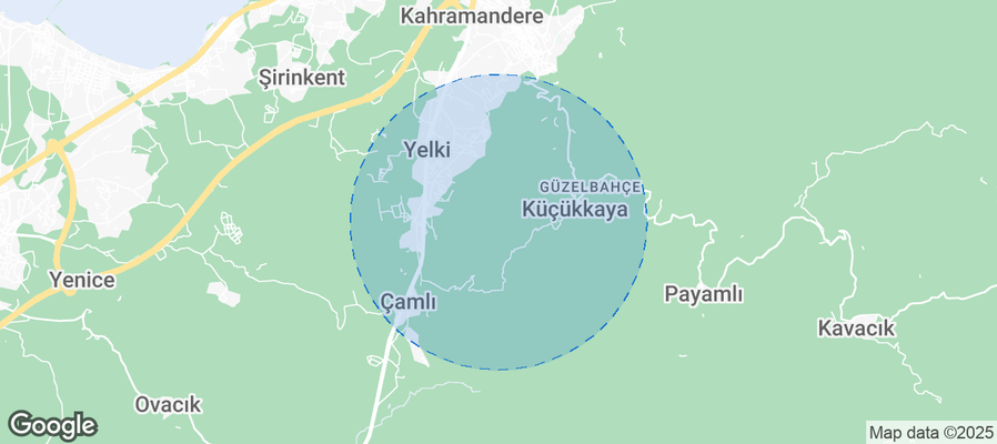 Güzelbahçe Airbnb map