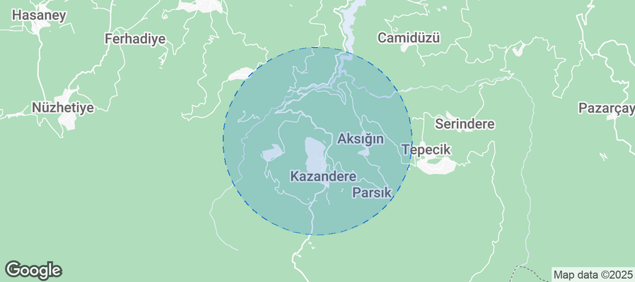 Map of Airbnb listings in Başiskele
