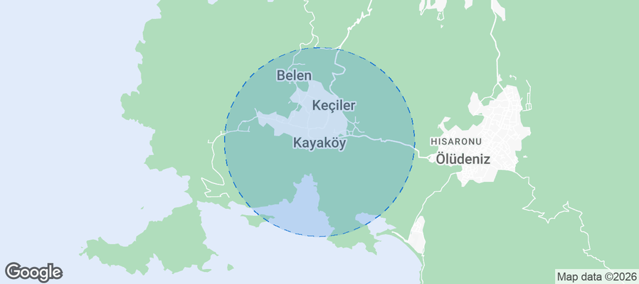 Kayaköy Airbnb map