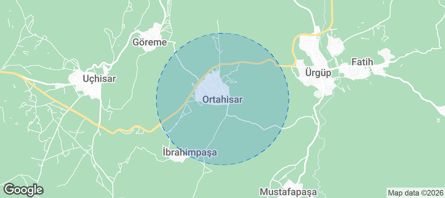 Ortahisar Airbnb map