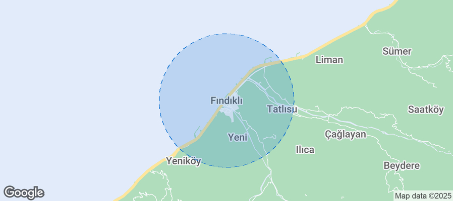 Fındıklı Airbnb map