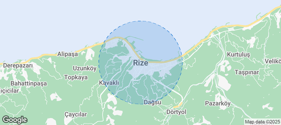 Rize Airbnb map