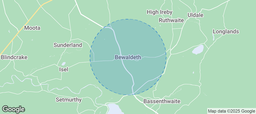 Map of Airbnb listings in Bewaldeth