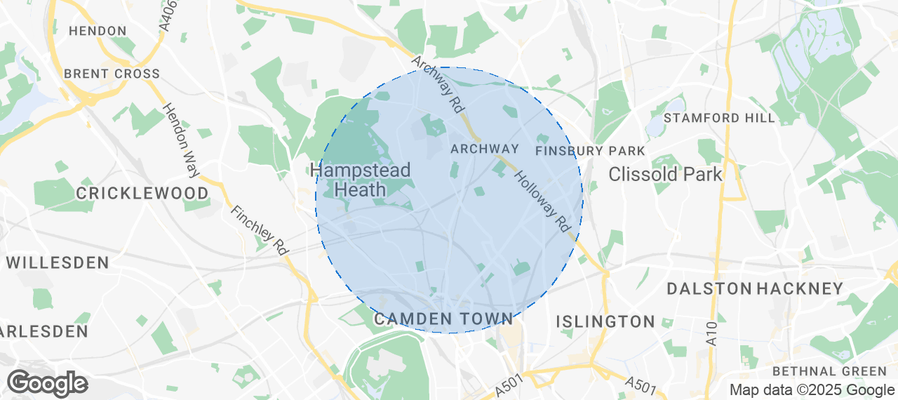 Map of Airbnb listings in Greater London
