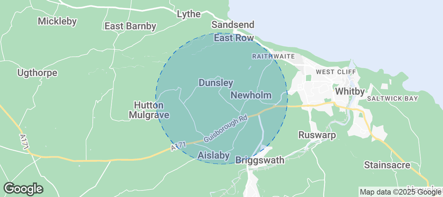 Map of Airbnb listings in Newholm-cum-Dunsley