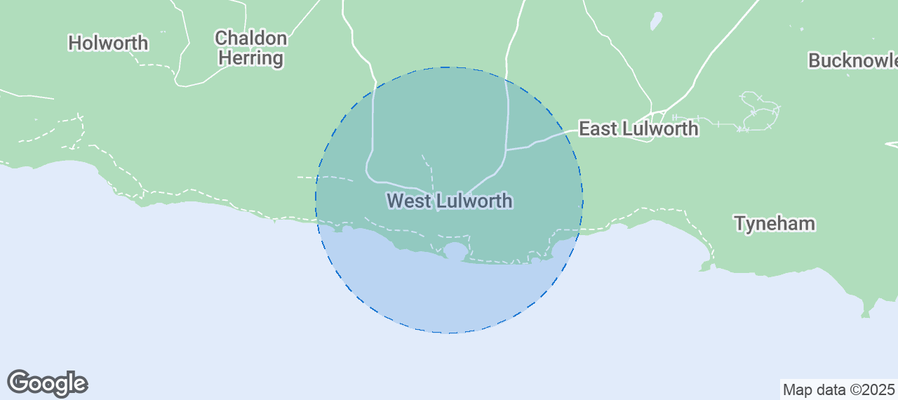 Map of Airbnb listings in West Lulworth