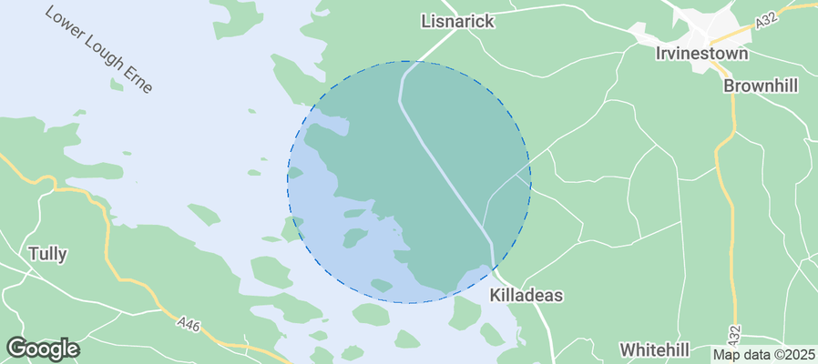 Map of Airbnb listings in Fermanagh and Omagh