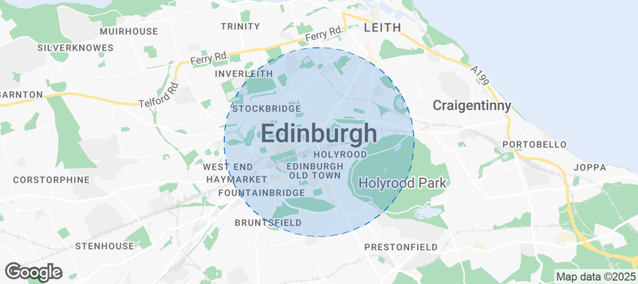 Map of Airbnb listings in Edinburgh
