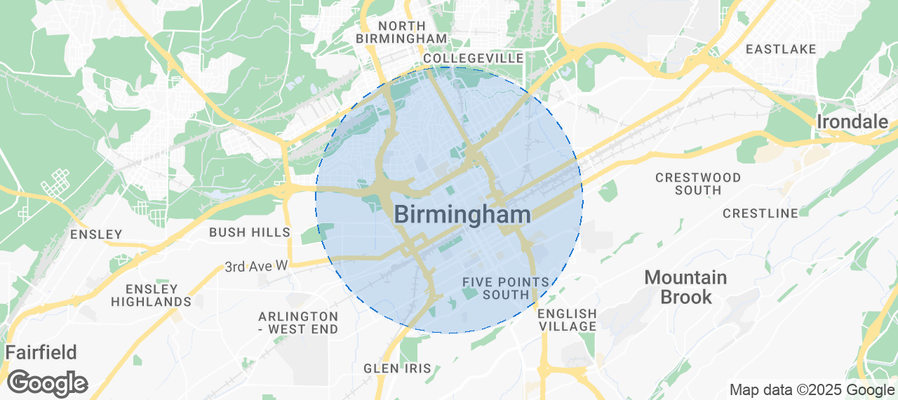 Map of Airbnb listings in Birmingham