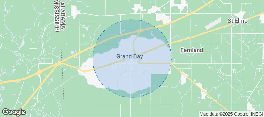 Map of Airbnb listings in Grand Bay