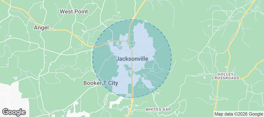 Map of Airbnb listings in Jacksonville