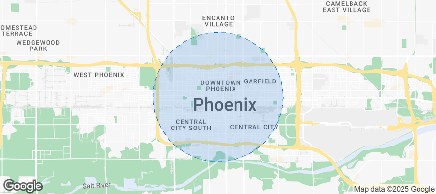 Map of Airbnb listings in Phoenix