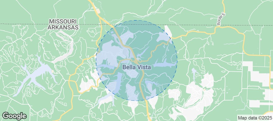 Map of Airbnb listings in Bella Vista