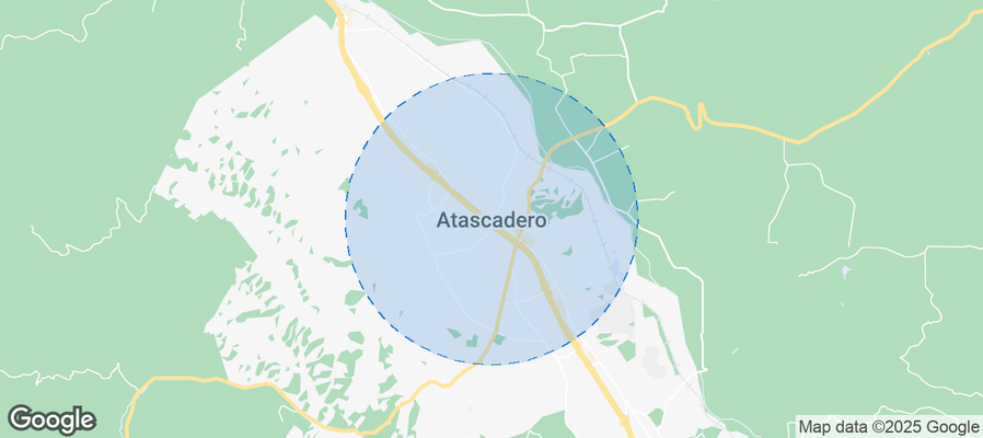 Map of Airbnb listings in Atascadero