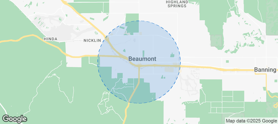 Map of Airbnb listings in Beaumont