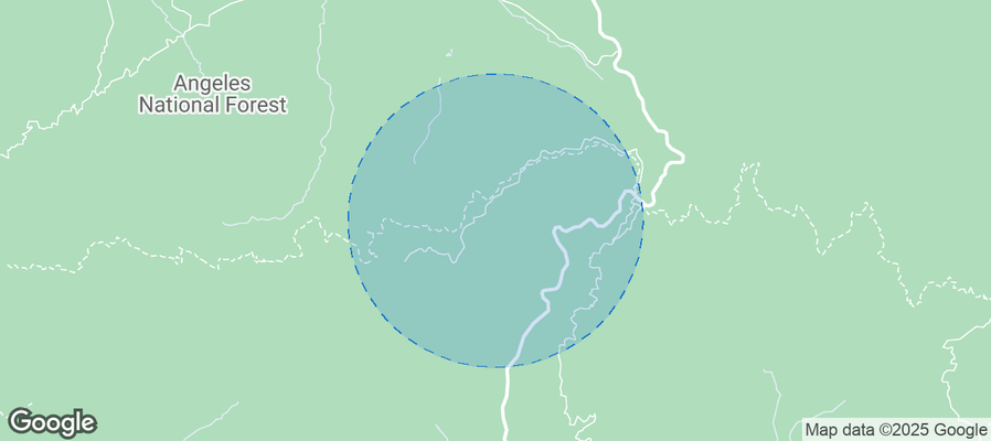 Map of Airbnb listings in Los Angeles County