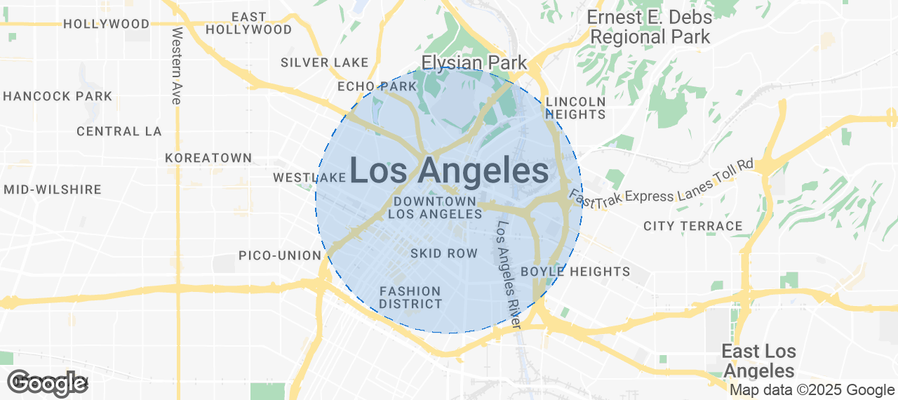Map of Airbnb listings in Los Angeles