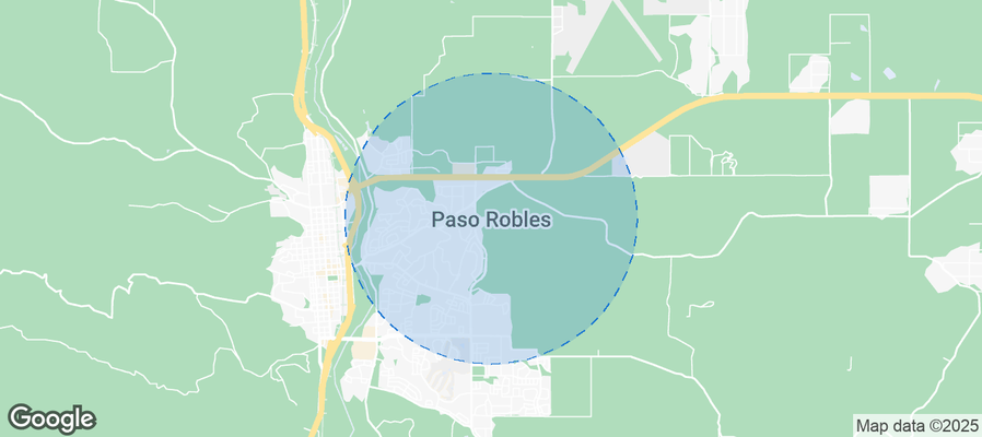 Map of Airbnb listings in Paso Robles