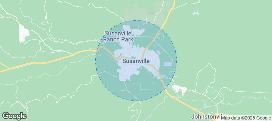 Map of Airbnb listings in Susanville