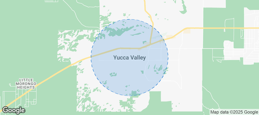 Map of Airbnb listings in Yucca Valley
