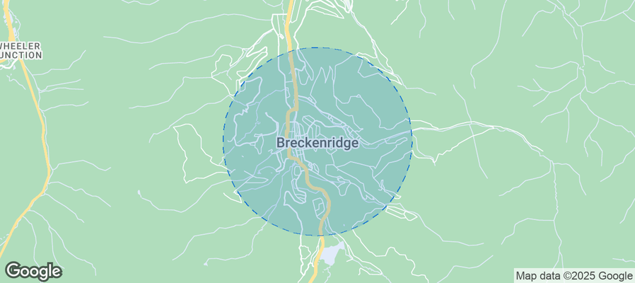 Map of Airbnb listings in Breckenridge