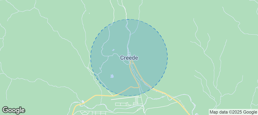 Map of Airbnb listings in Creede