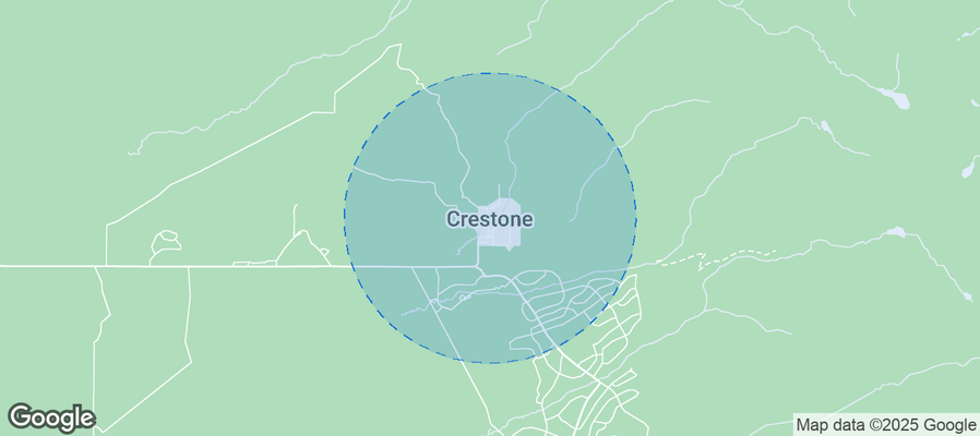 Map of Airbnb listings in Crestone