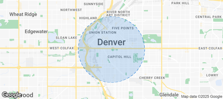 Map of Airbnb listings in Denver