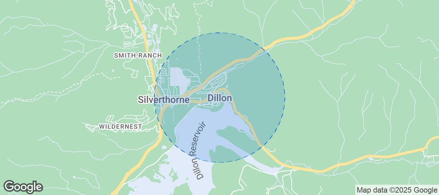 Map of Airbnb listings in Dillon