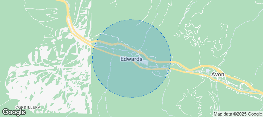 Map of Airbnb listings in Edwards