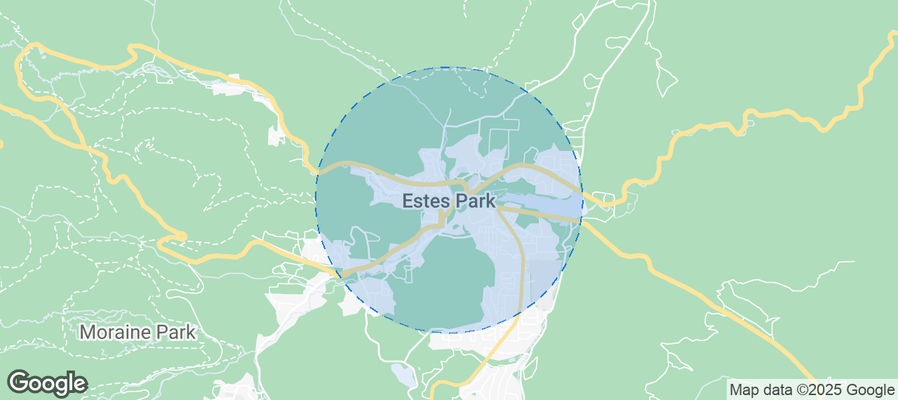 Map of Airbnb listings in Estes Park