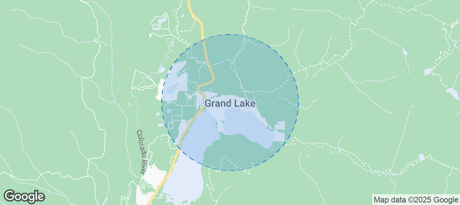 Map of Airbnb listings in Grand Lake