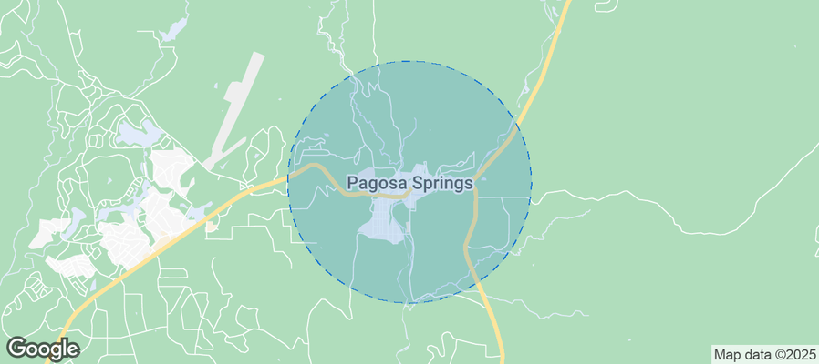 Map of Airbnb listings in Pagosa Springs