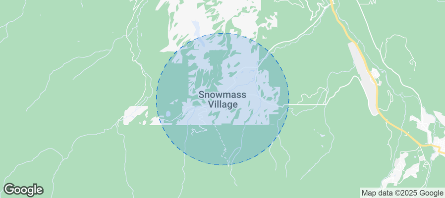 Map of Airbnb listings in Snowmass Village