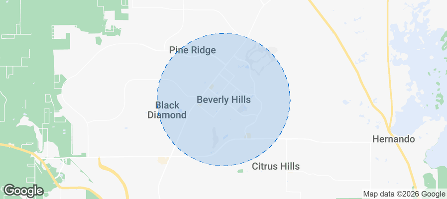 Map of Airbnb listings in Beverly Hills