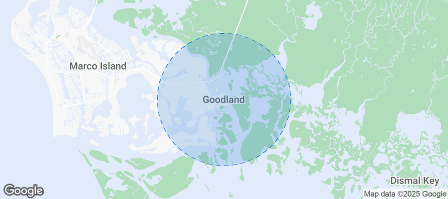 Map of Airbnb listings in Goodland