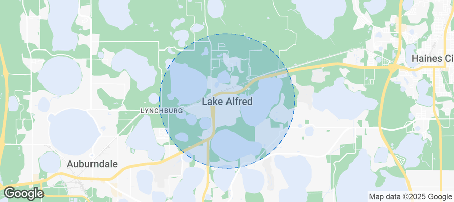 Map of Airbnb listings in Lake Alfred