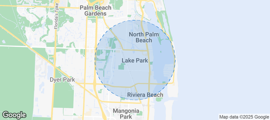 Map of Airbnb listings in Lake Park