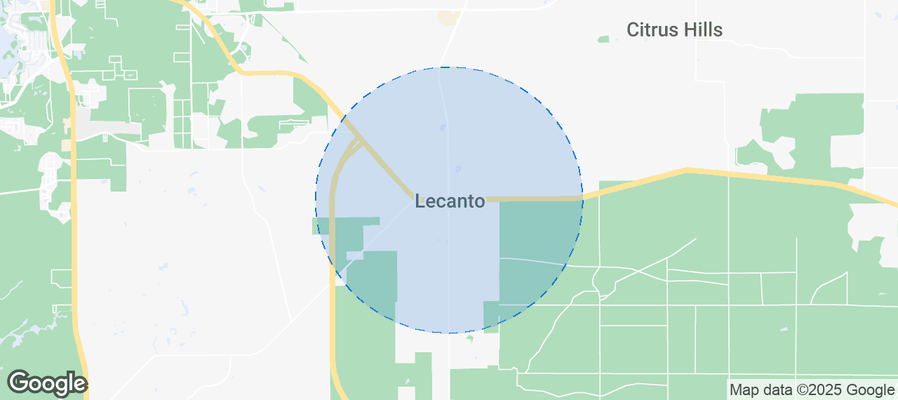 Map of Airbnb listings in Lecanto