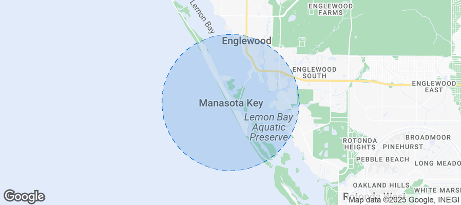 Map of Airbnb listings in Manasota Key