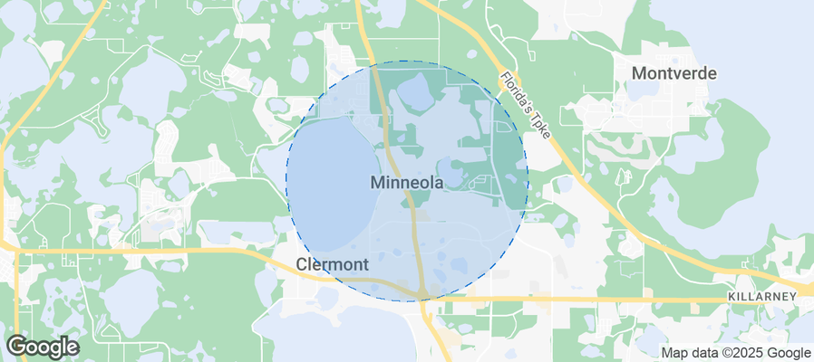 Map of Airbnb listings in Minneola